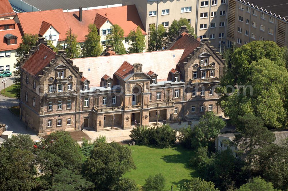 Aerial photograph Nebra (Unstrut) - Blick auf das Schlosshotel Nebra. Adresse: Schlosshotel Nebra, Schlosshof, D-6642 Nebra; Tel.: +49 34461 26280