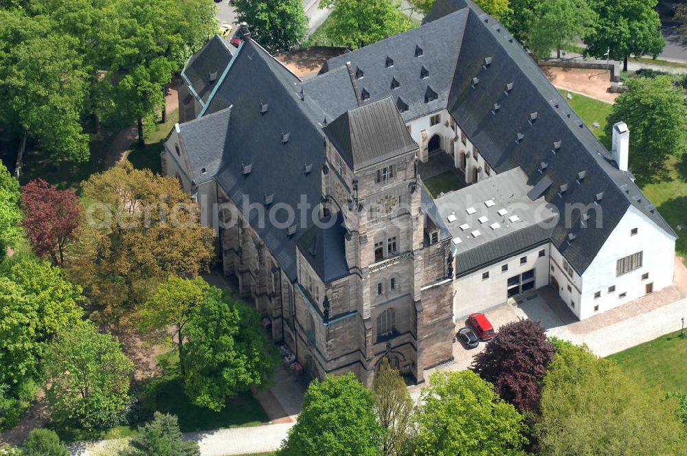 Chemnitz from the bird's eye view: Castle Church of Chemnitz in Saxony