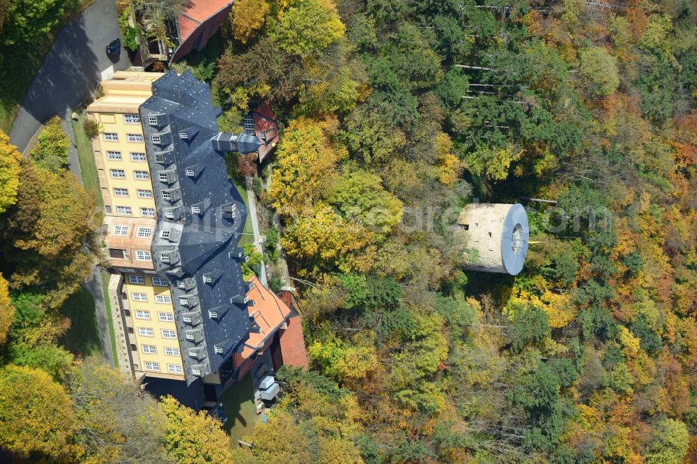 Liebenburg from the bird's eye view: View of the castle church Mariä Verkündigung in Liebenburg in the state Lower Saxony