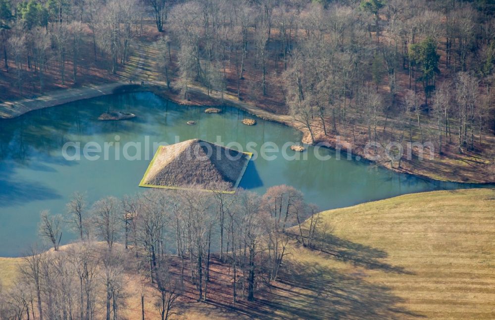 Cottbus from above - Building complex in the park of the castle Branitz in Cottbus in the state Brandenburg