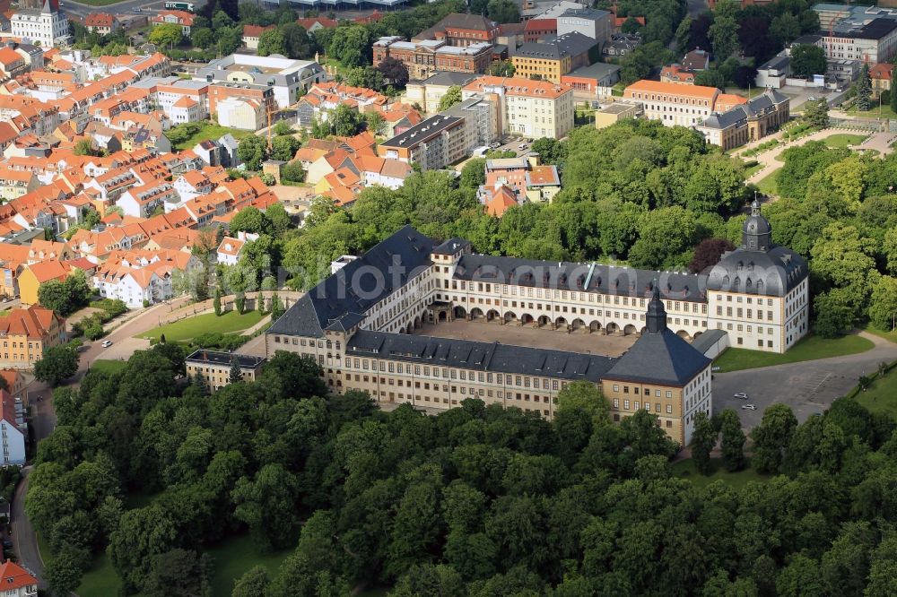 Aerial image Gotha - Ccastle Friedenstein in Gotha in Thuringia