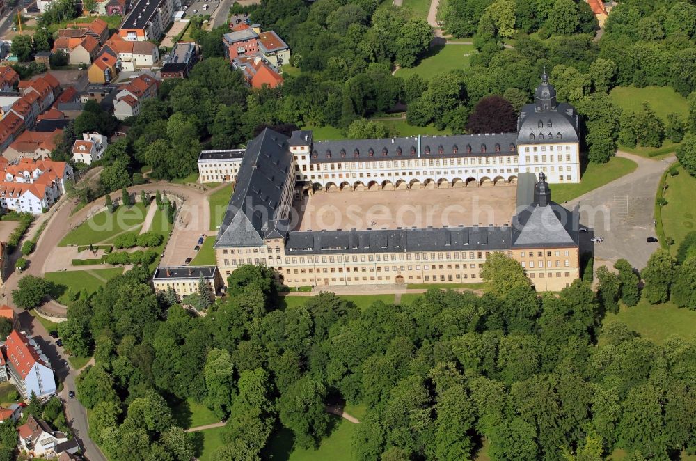 Gotha from the bird's eye view: Ccastle Friedenstein in Gotha in Thuringia