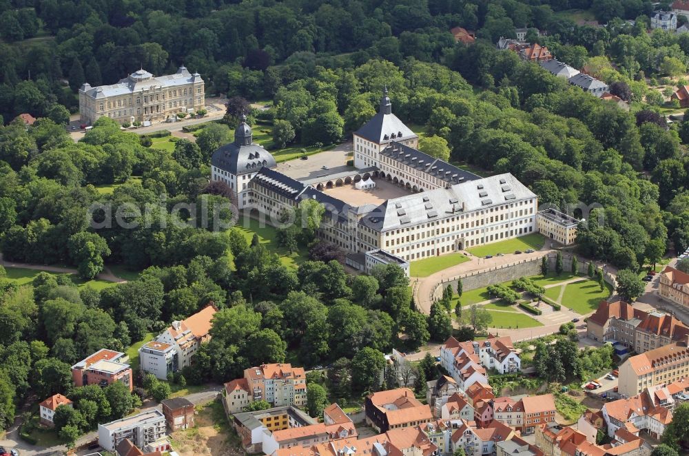 Aerial image Gotha - Ccastle Friedenstein in Gotha in Thuringia