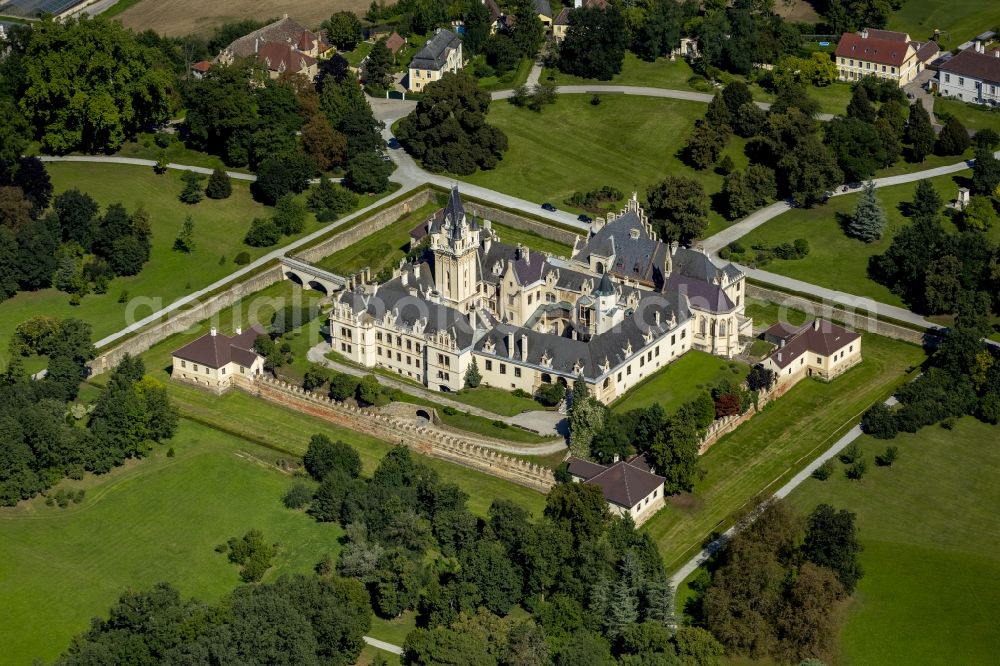 Aerial image Grafenegg - Castle Park and Castle Grafenegg in Lower Austria in Austria