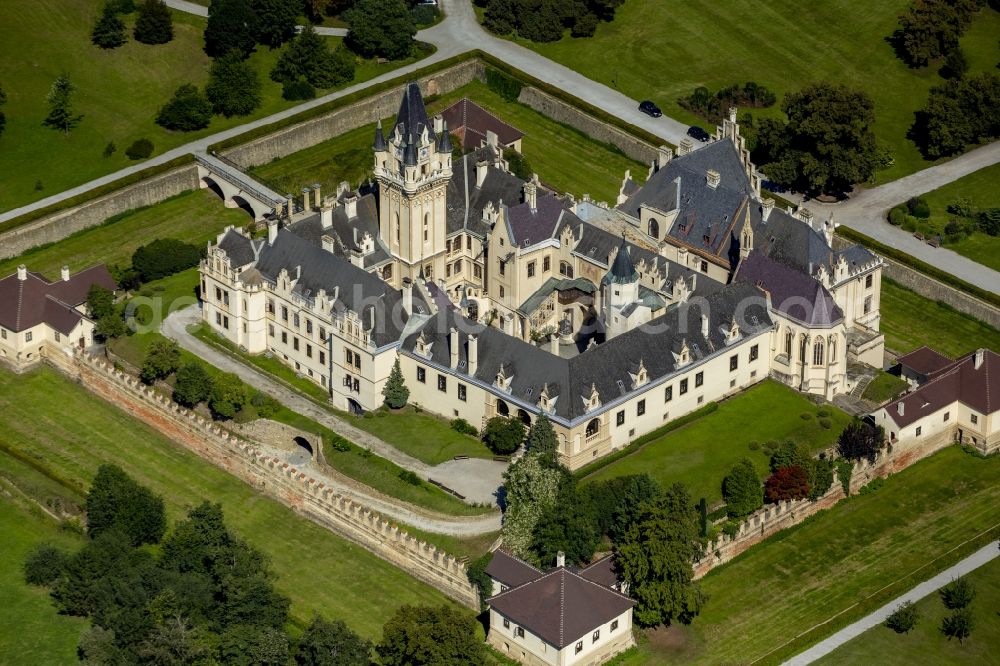 Aerial photograph Grafenegg - Castle Park and Castle Grafenegg in Lower Austria in Austria