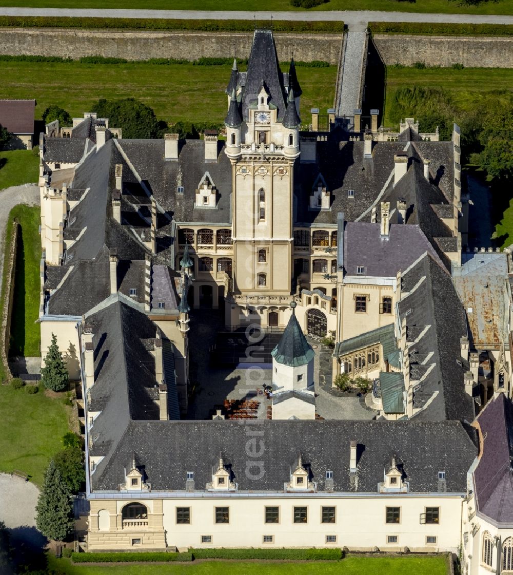 Grafenegg from the bird's eye view: Castle Park and Castle Grafenegg in Lower Austria in Austria