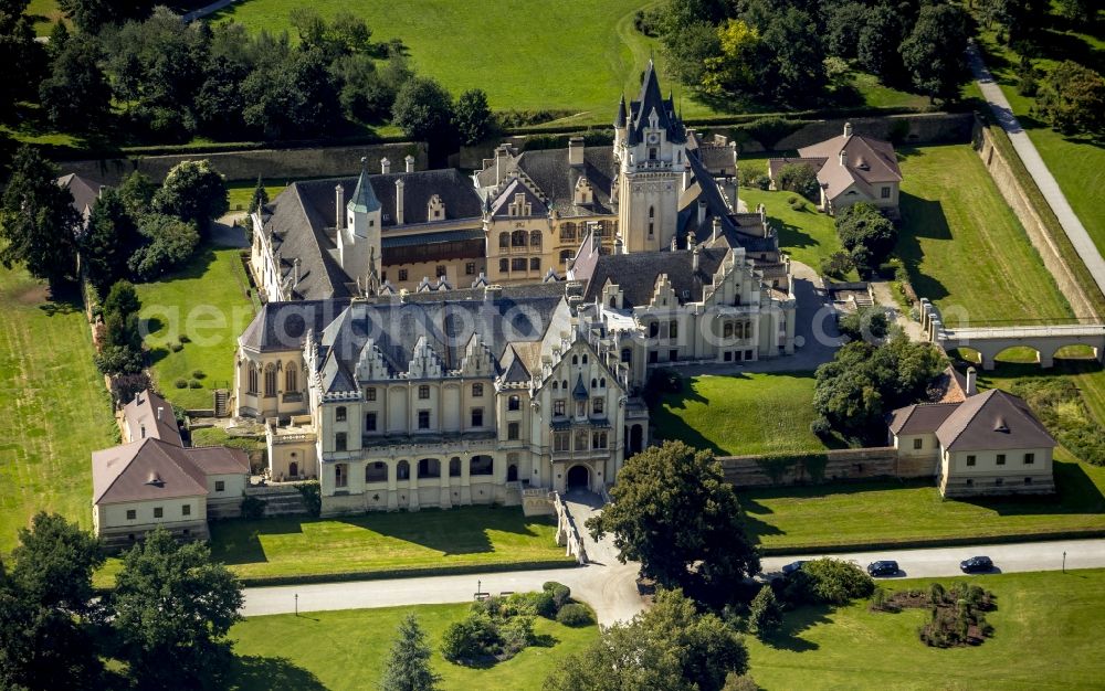 Aerial image Grafenegg - Castle Park and Castle Grafenegg in Lower Austria in Austria