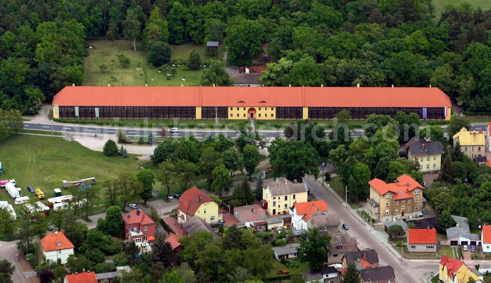 Aerial image Oranienbaum-Wörlitz - Castle park at Oranienbaum Palace with Orangerie in Oranienbaum-Woerlitz in Saxony-Anhalt