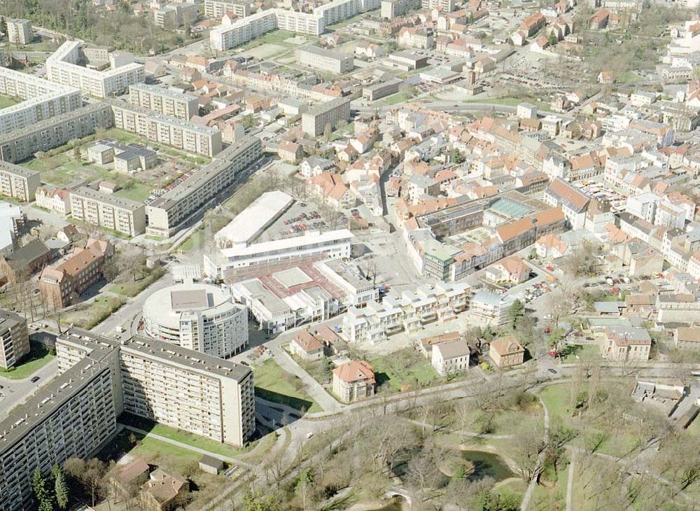 Senftenberg / Brandenburg from above - Schloßparkcenter der KHV GmbH Am Neumarkt 2-4 in 01968 Senftenberg / Brandenburg. (Tel.: 03573-37410)