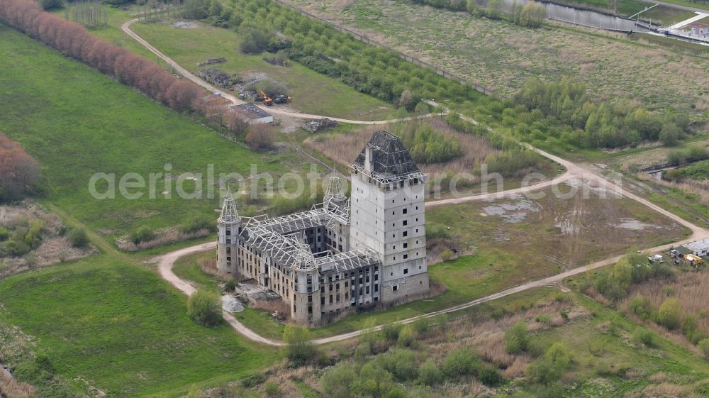 Aerial photograph Almere - Castle ruins in Almere in Flevoland, Netherlands
