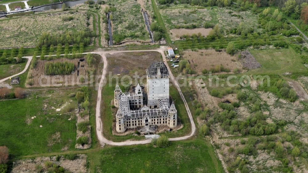 Aerial image Almere - Castle ruins in Almere in Flevoland, Netherlands