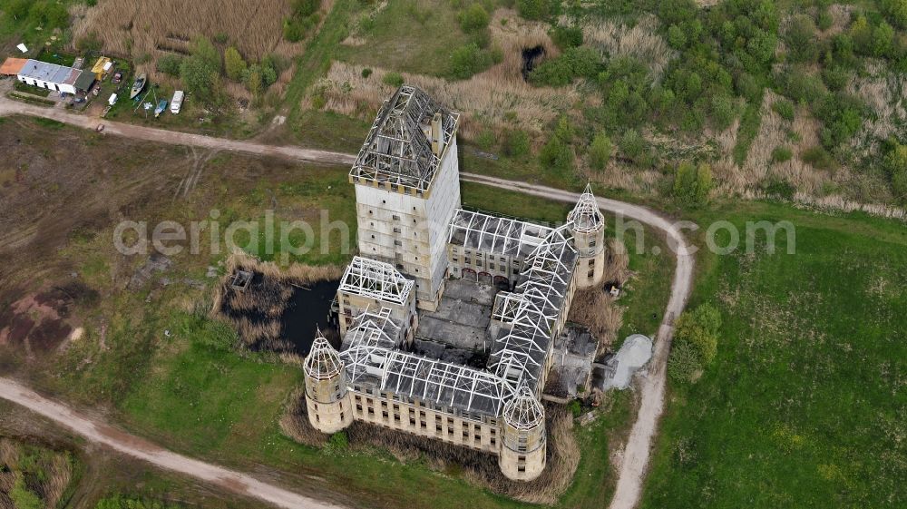 Aerial photograph Almere - Castle ruins in Almere in Flevoland, Netherlands