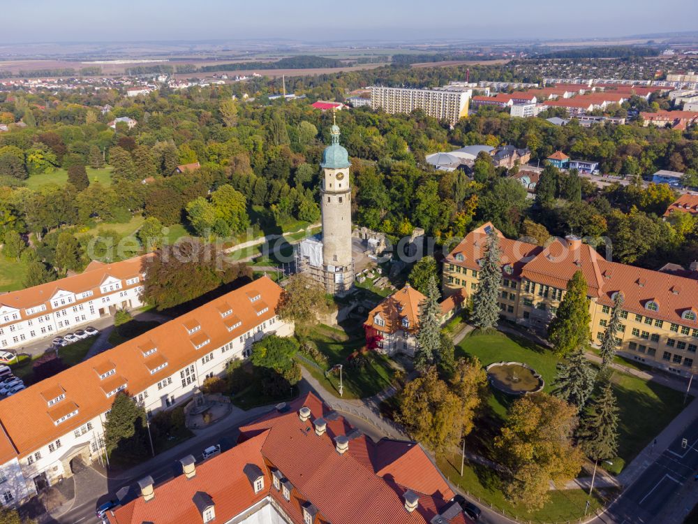 Aerial image Arnstadt - The Renaissance castle Neideck is a former moated castle in Arnstadt, Thuringia, Germany