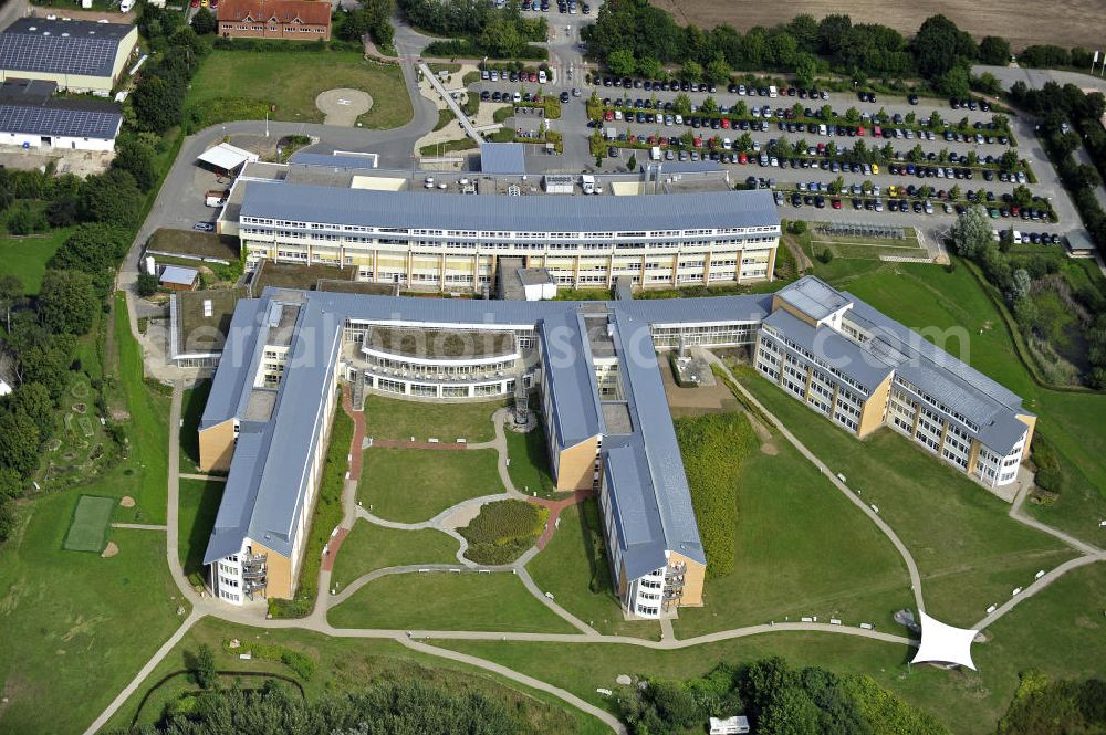 Neustadt from above - Blick auf die Schön Klinik Neustadt. Sie befindet sich direkt am Südstrand von Neustadt an der Ostsee. View of the Schon Clinic Neustadt. It is located on the south beach of Neustadt on the Baltic Sea.