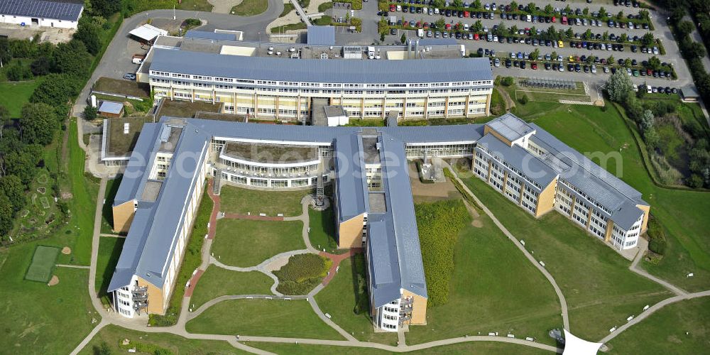 Neustadt from the bird's eye view: Blick auf die Schön Klinik Neustadt. Sie befindet sich direkt am Südstrand von Neustadt an der Ostsee. View of the Schon Clinic Neustadt. It is located on the south beach of Neustadt on the Baltic Sea.