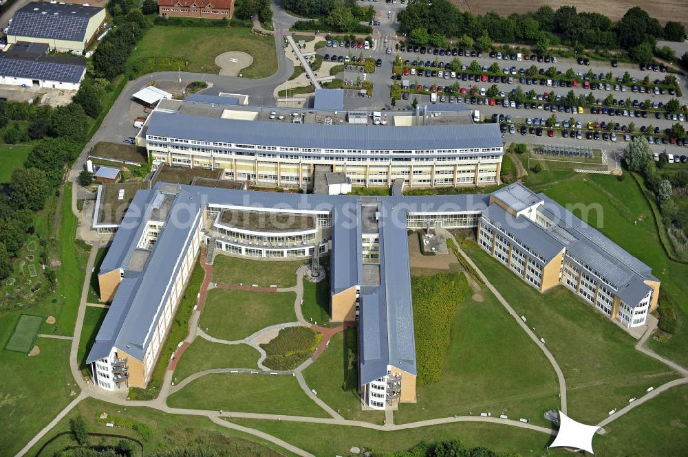 Aerial image Neustadt - Blick auf die Schön Klinik Neustadt. Sie befindet sich direkt am Südstrand von Neustadt an der Ostsee. View of the Schon Clinic Neustadt. It is located on the south beach of Neustadt on the Baltic Sea.