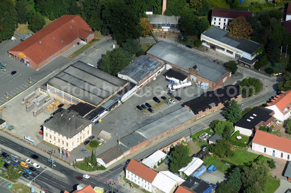 Berlin from the bird's eye view: Brandy and Alkohohl factory premises of Schilkin GmbH & Co. in Berlin Kaulsdorf