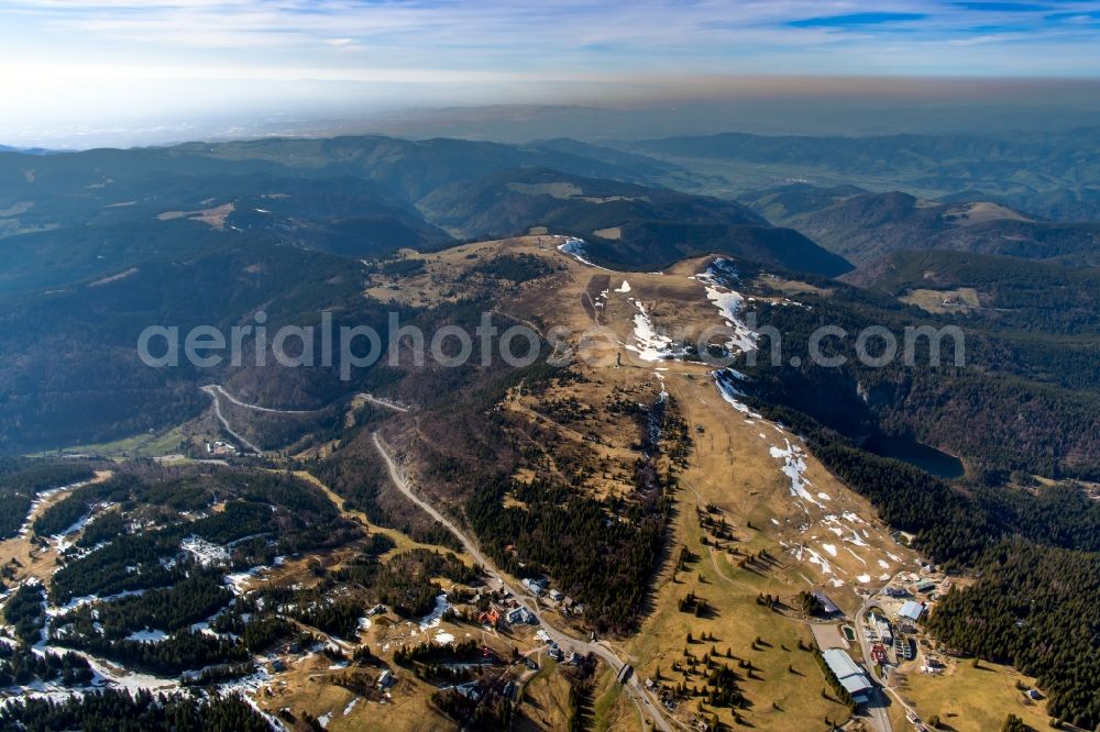 Aerial photograph Feldberg (Schwarzwald) - Wintry snowy at Feldberg (Schwarzwald) in the state Baden-Wurttemberg, Germany