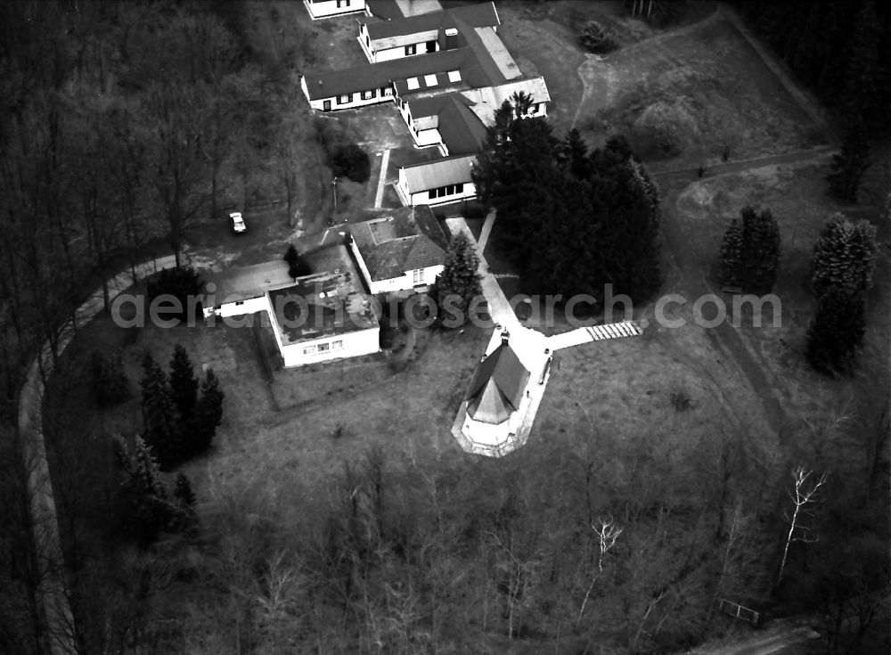 Aerial photograph Rheurdt - Church building on center Schoenstattzentrum Niederrhein in Rheurdt in the state North Rhine-Westphalia, Germany