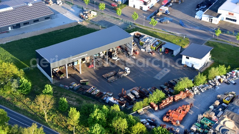 Aerial image Buchholz - Scrap wholesale Richarz in Buchholz in the state Rhineland-Palatinate, Germany