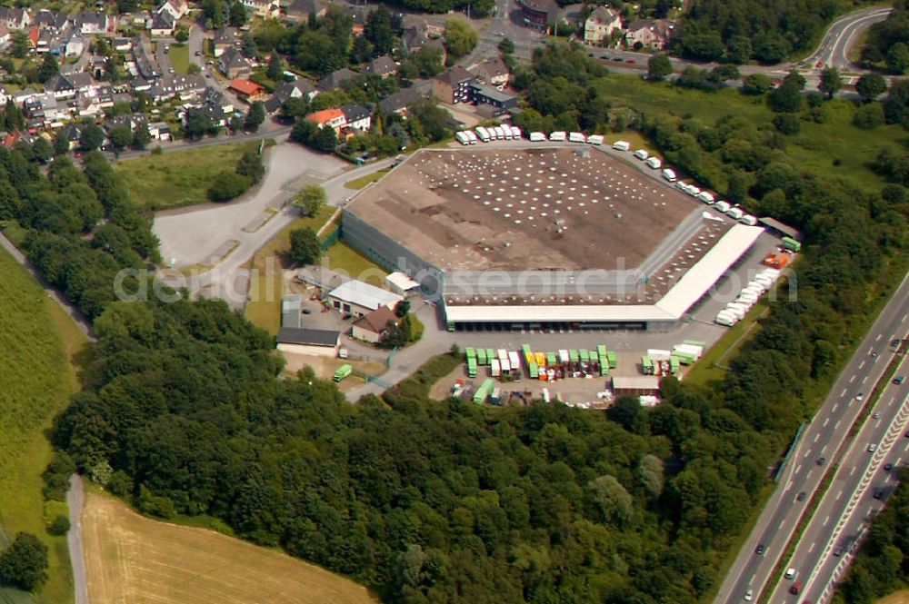 Bochum from the bird's eye view: Blick auf Hiltrop Dietrich-Benking-Straße in Bochum.