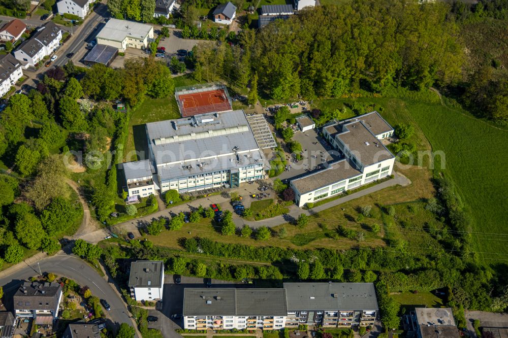 Aerial image Wetter (Ruhr) - School building of the Georg-Mueller-Schule on Genossenschaftsweg in Wetter (Ruhr) in the state North Rhine-Westphalia, Germany