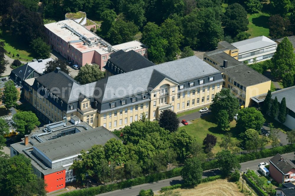 Bonn from above - School building of the St. Adelheid-Gymnasium on Puetzchens Chaussee in Bonn in the state North Rhine-Westphalia, Germany