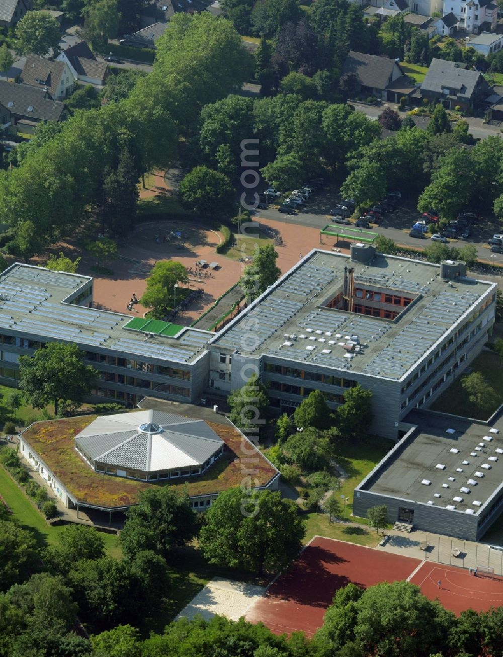 Gütersloh from above - School building of the Anne-Frank-Schule in Guetersloh in the state North Rhine-Westphalia