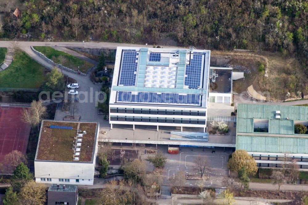 Aerial photograph Leonberg - School building of the August-Laemmle-Schule in Leonberg in the state Baden-Wurttemberg, Germany