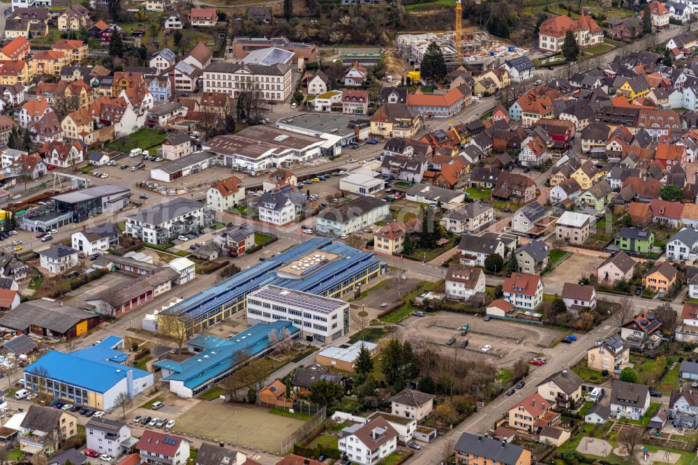 Aerial photograph Ettenheimmünster - School building of the August-Ruf-Bildungszentrum on street Bienlestrasse in Ettenheimmuenster in the state Baden-Wuerttemberg, Germany