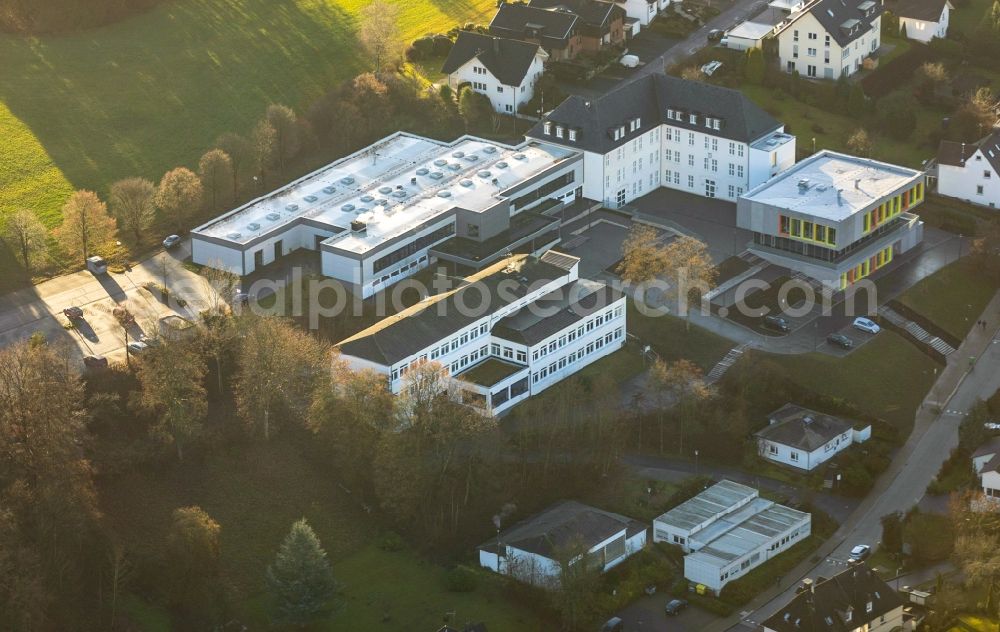 Aerial photograph Attendorn - School building of the Berufskolleg of Kreises Olpe Hohler Weg in Attendorn in the state North Rhine-Westphalia, Germany