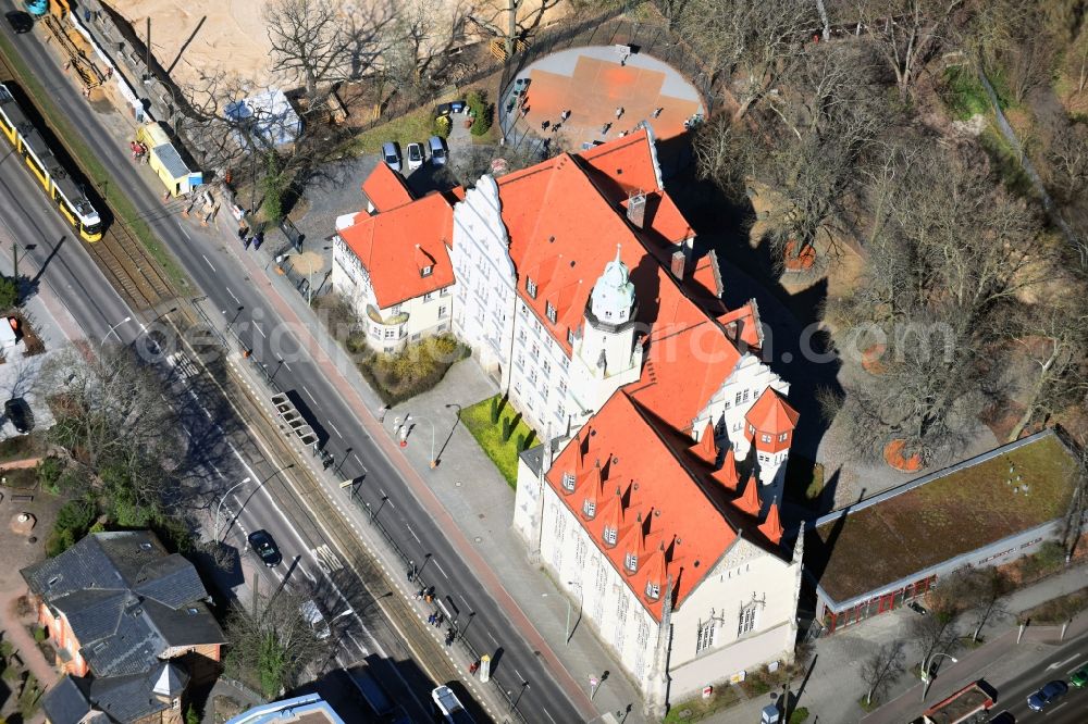 Berlin from above - School building of the BEST-Sabel-Oberschule on Lindenstrasse in the district Koepenick in Berlin