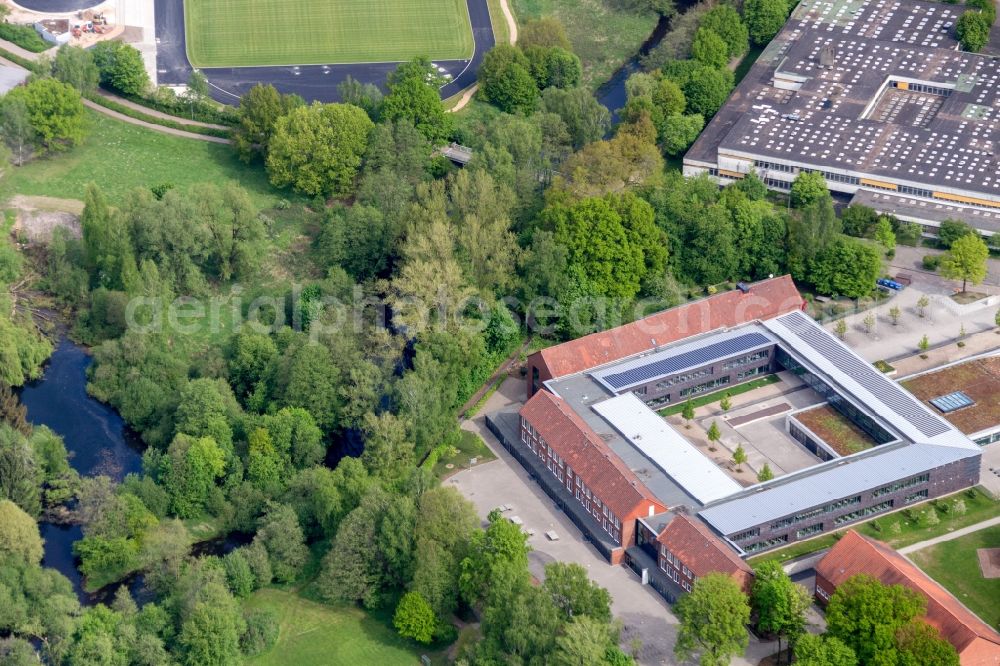 Aerial photograph Walsrode - School building of the Felix-Nussbaum-Schule in Walsrode in the state Lower Saxony, Germany