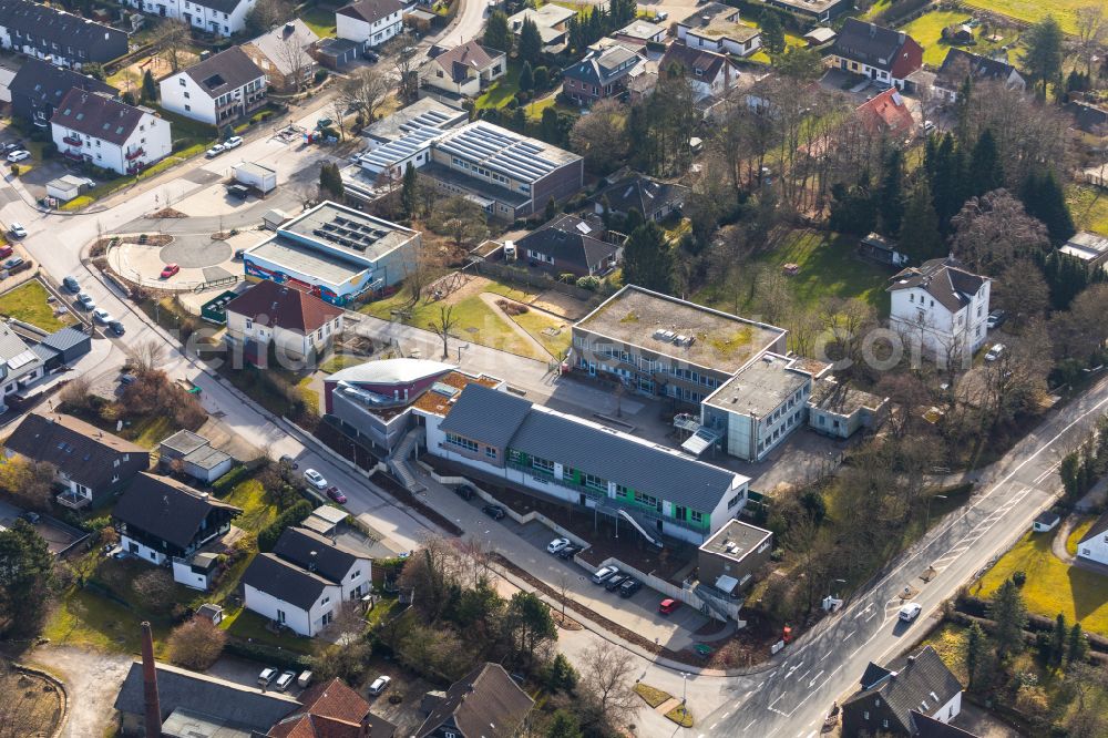 Aerial photograph Hiddinghausen - School building of the special school on street Langenbruchstrasse in Hiddinghausen in the state of North Rhine-Westphalia, Germany