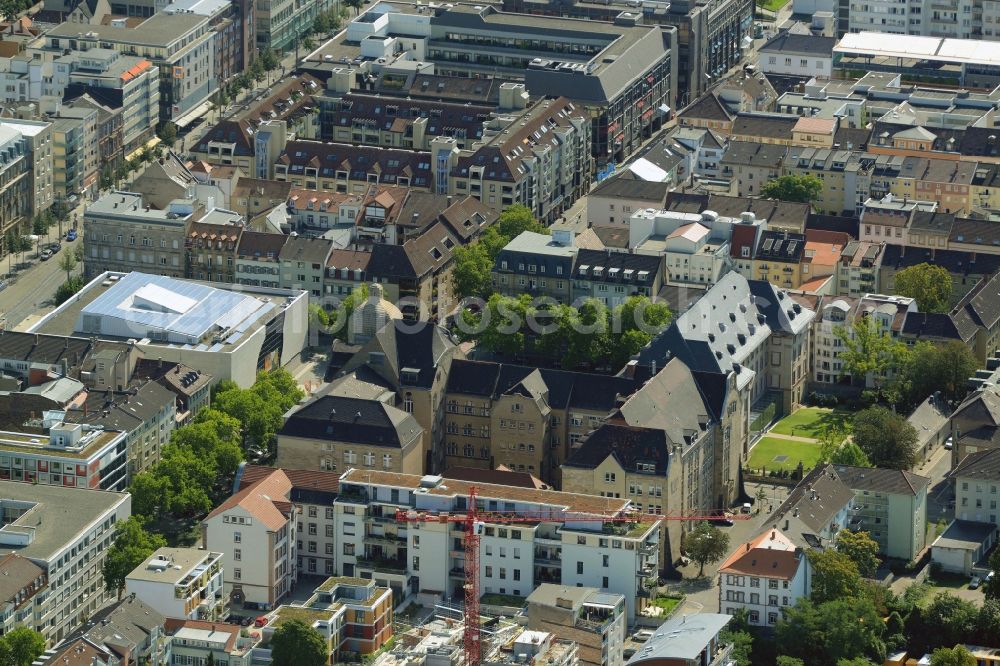 Aerial image Ludwigshafen am Rhein - School building of the Friedrich-List-Schule C6 1 in Ludwigshafen am Rhein in the state Rhineland-Palatinate