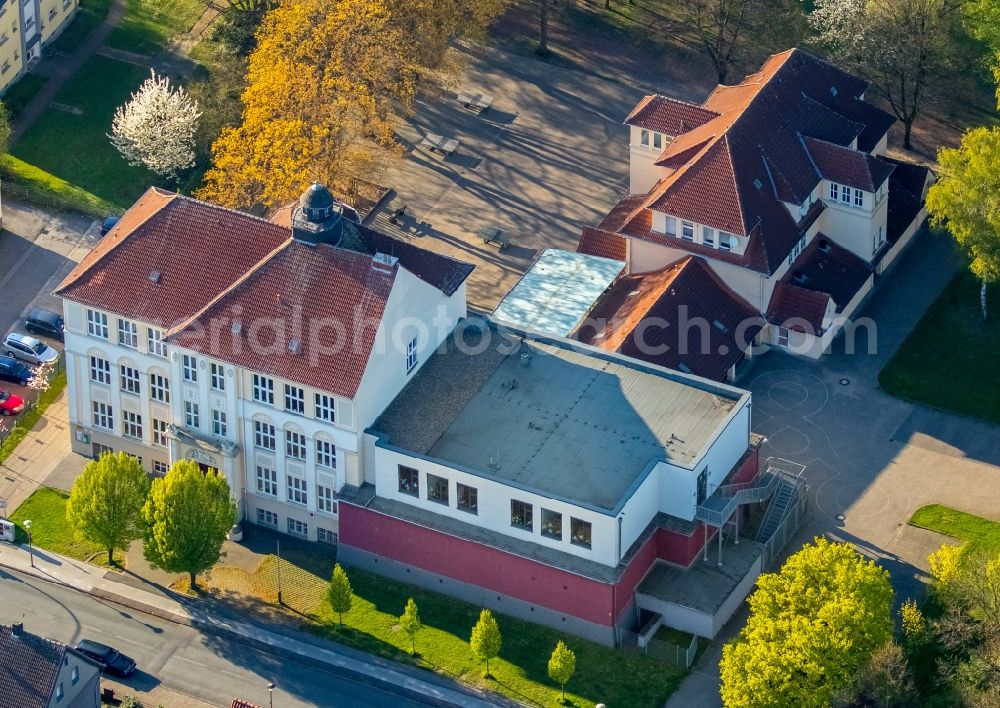 Aerial photograph Hamm - School building of Ludgerischule primary school on Grosser Sandweg in Hamm in the state of North Rhine-Westphalia