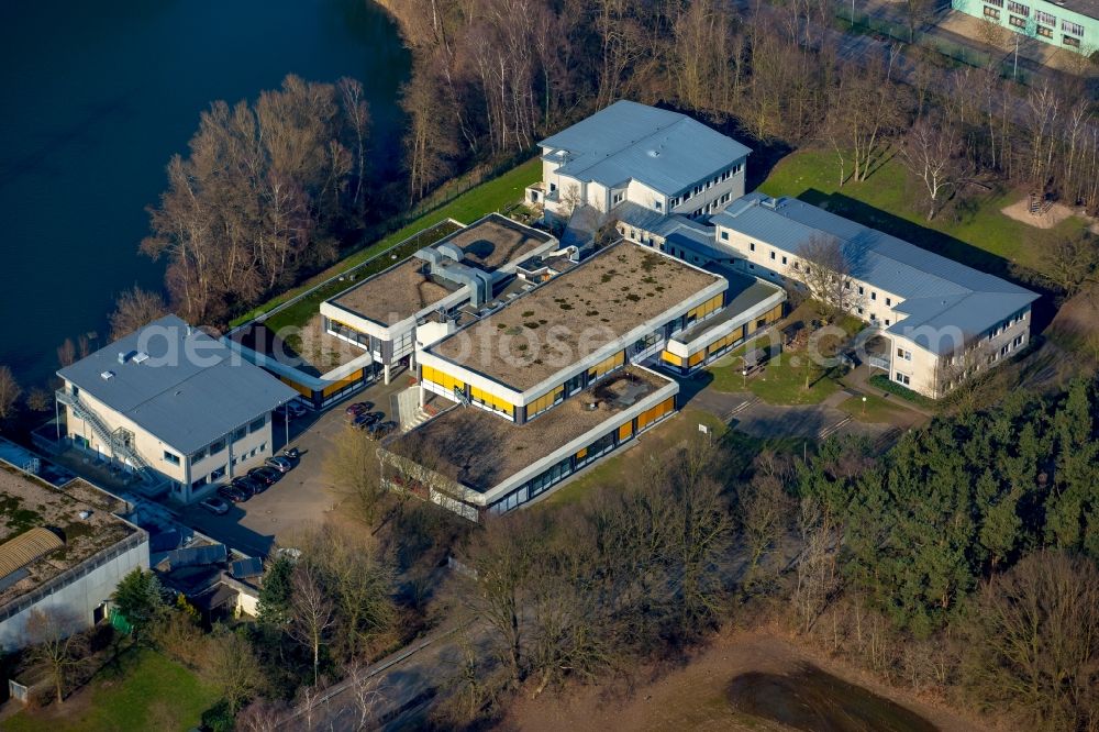 Aerial photograph Isselburg - School building of the Gemeinschaftshauptschule secondary school in Isselburg in the state of North Rhine-Westphalia