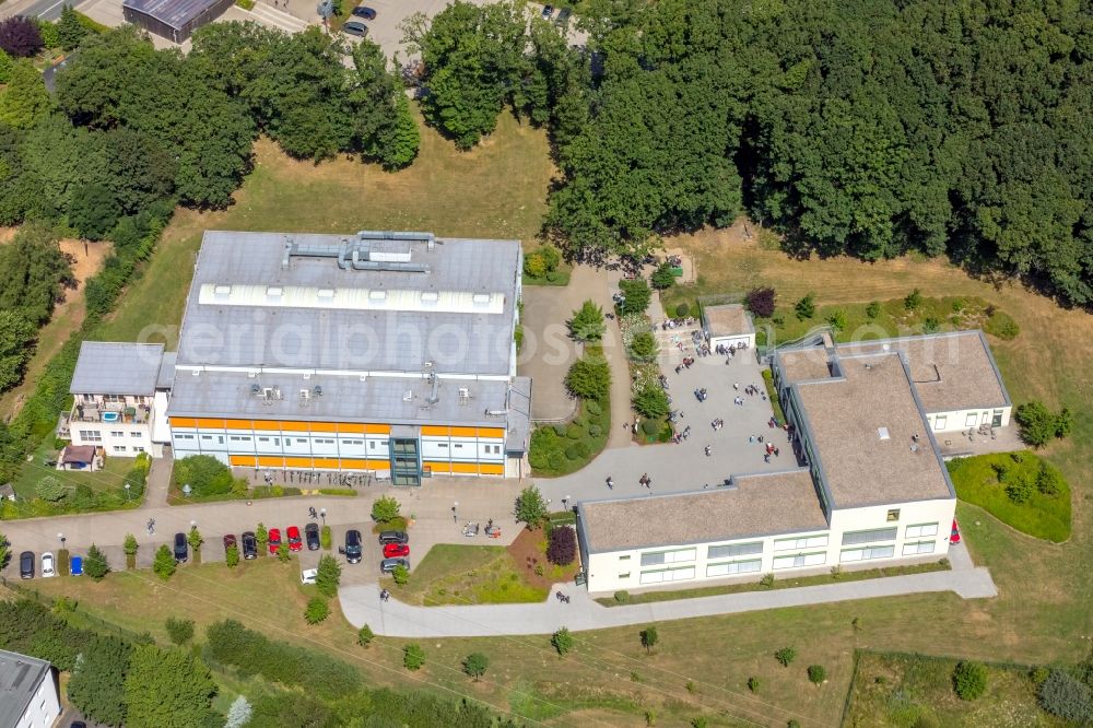 Wetter (Ruhr) from above - School building of the Georg-Mueller-Schule on Genossenschaftsweg in Wetter (Ruhr) in the state North Rhine-Westphalia, Germany