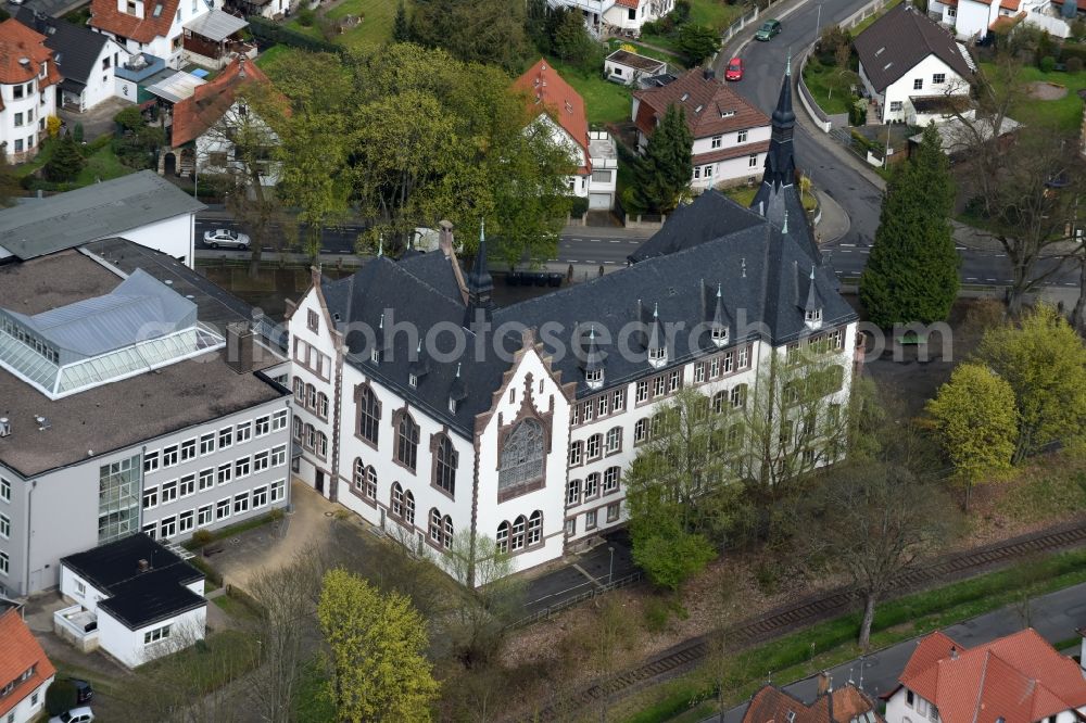 Aerial image Einbeck - School building of the Goetheschule on Schuetzenstrasse in Einbeck in the state Lower Saxony