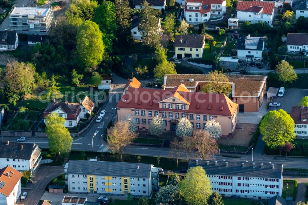 Aerial photograph Ettenheim - School building of the Grundschule in Ettenheim in the state Baden-Wurttemberg, Germany