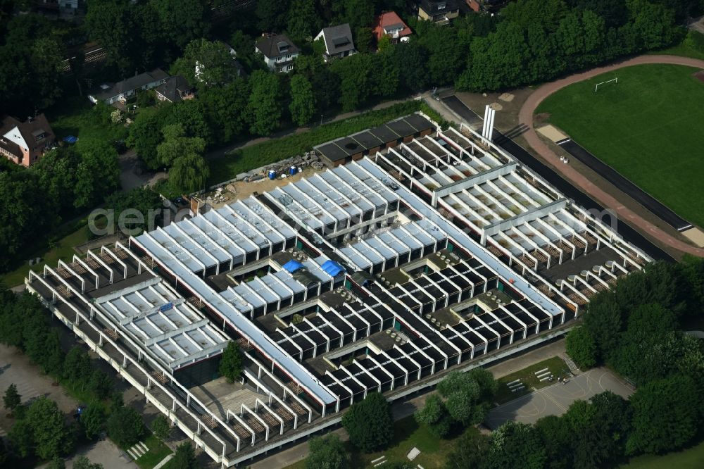 Aerial photograph Hamburg - School building of the Christianeum on Otto-Ernst-Strasse in Hamburg