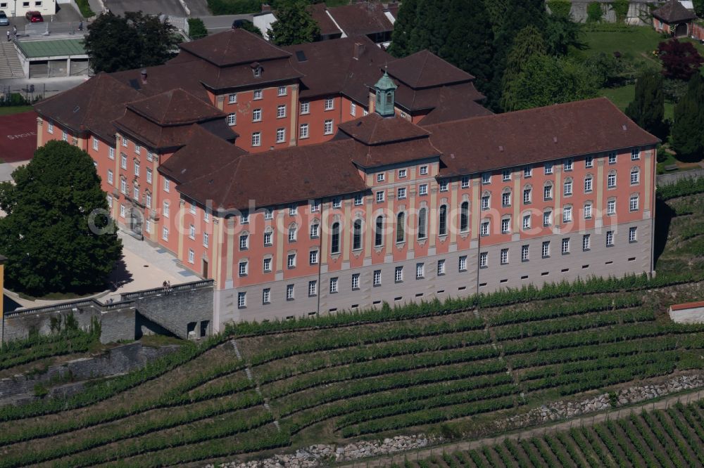 Aerial photograph Meersburg - School building of the Droste-Huelshoff-Gymnasium on street Seminarstrasse in Meersburg in the state Baden-Wuerttemberg, Germany