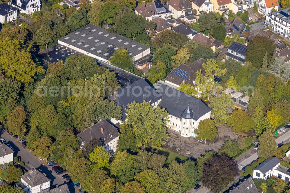 Unna from the bird's eye view: School building of the high school Ernst-Barlach-Gymnasium on Seminarstrasse in Unna in the Ruhr area in the state North Rhine-Westphalia, Germany