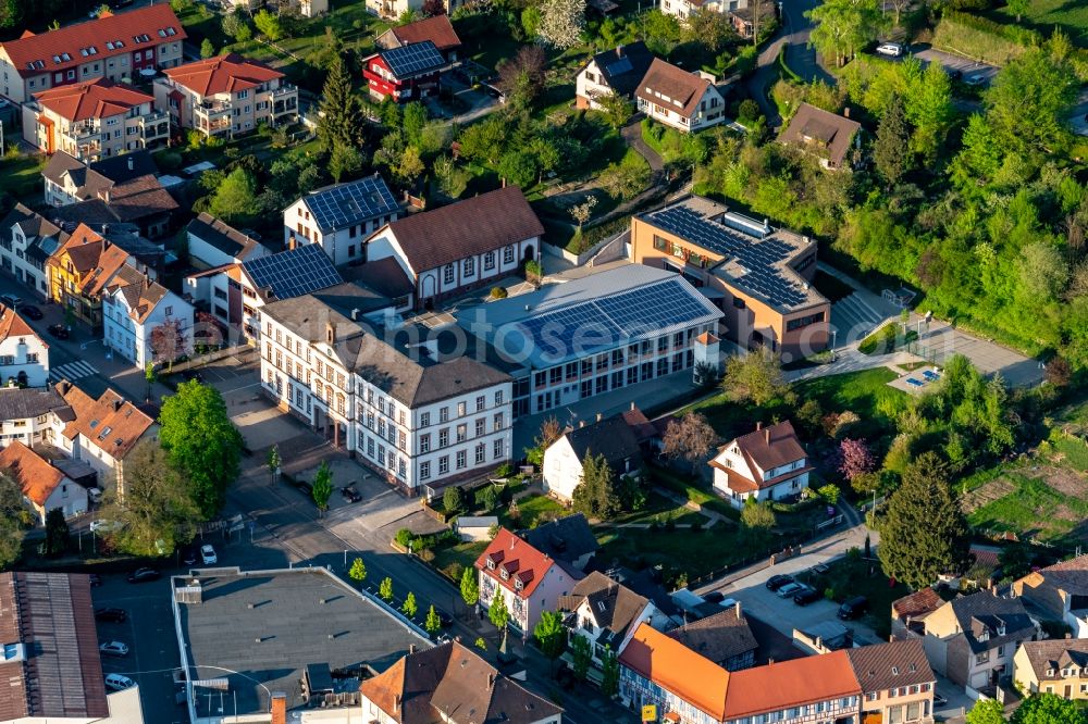 Aerial image Ettenheim - School building of the in Ettenheim in the state Baden-Wurttemberg, Germany