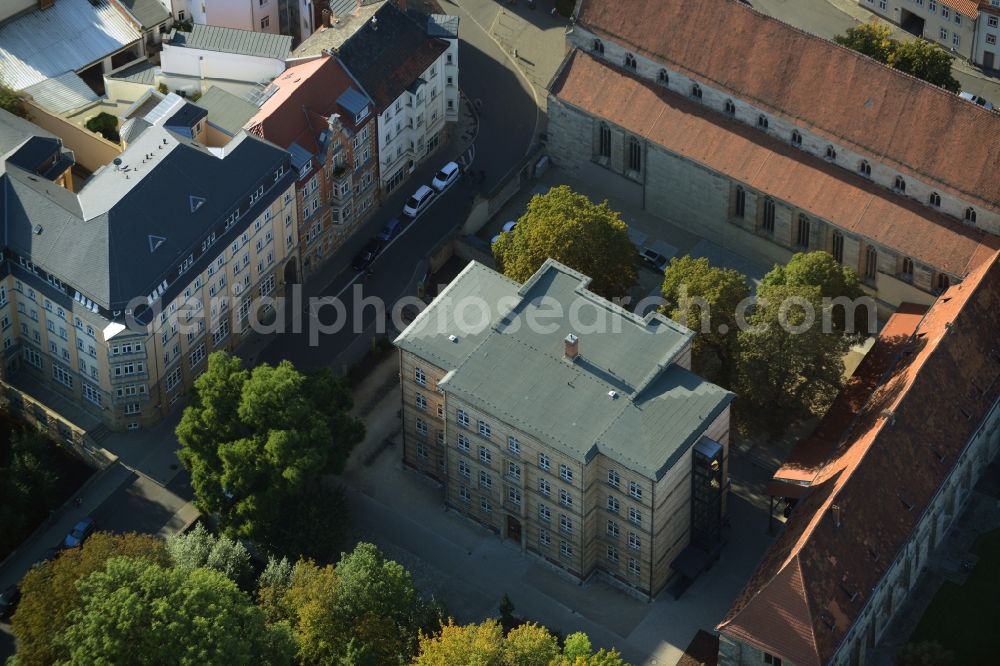 Aerial photograph Erfurt - School building of the Evangelical School on Meister-Eckehart-Strasse in Erfurt in the state Thuringia