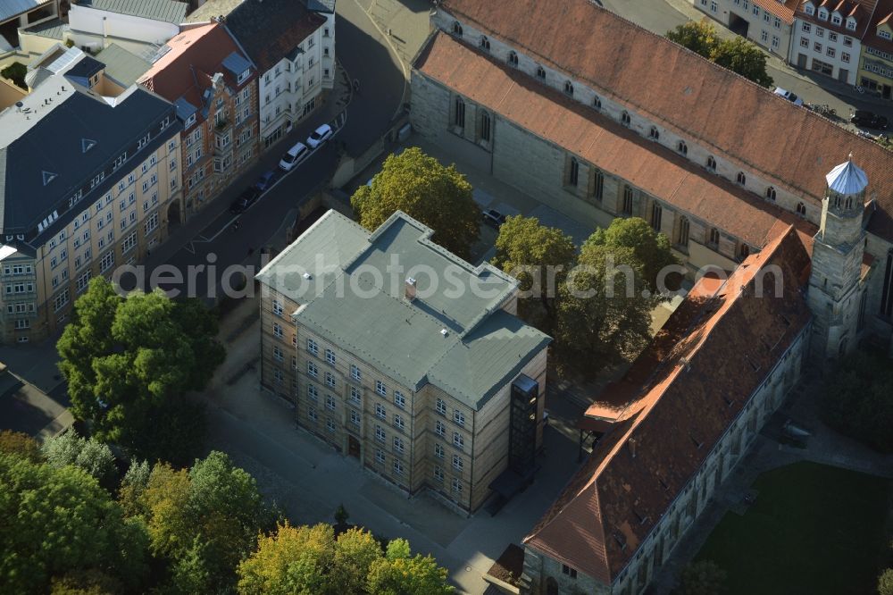 Erfurt from the bird's eye view: School building of the Evangelical School on Meister-Eckehart-Strasse in Erfurt in the state Thuringia