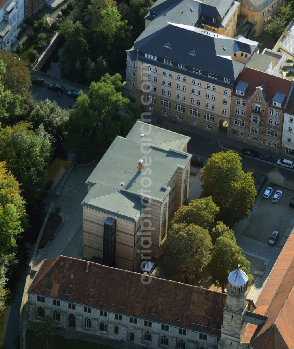 Aerial image Erfurt - School building of the Evangelical School on Meister-Eckehart-Strasse in Erfurt in the state Thuringia