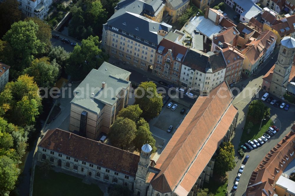 Aerial photograph Erfurt - School building of the Evangelical School on Meister-Eckehart-Strasse in Erfurt in the state Thuringia