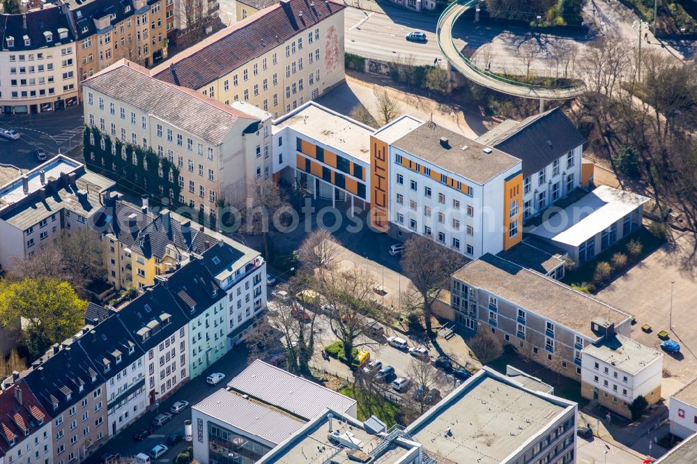 Aerial photograph Hagen - School building of the Fichte-Gymnasium Hagen in the district Dahl in Hagen in the state North Rhine-Westphalia