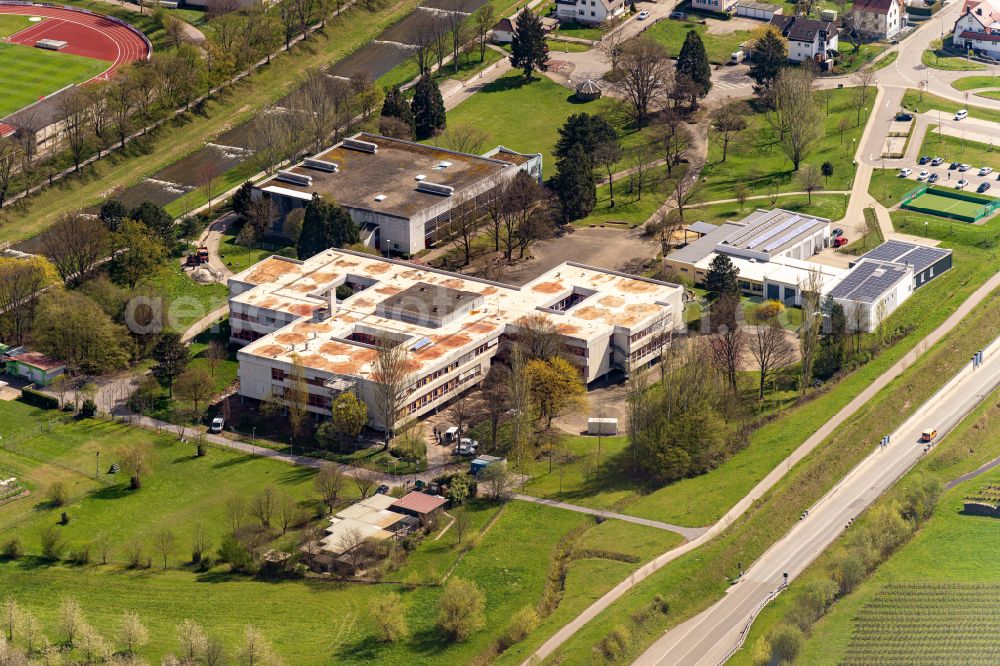 Oberkirch from the bird's eye view: School building of the Hans-Furler-Gymnasium on street Butschbacher Strasse in Oberkirch in the state Baden-Wuerttemberg, Germany